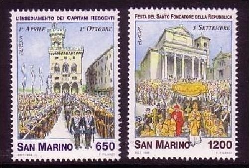 SAN MARINO MI-NR. 1774-1775 POSTFRISCH(MINT) EUROPA 1998 FESTE und FEIERTAGE