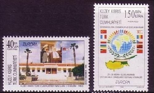 TÜRKISCH ZYPERN MI-NR. 473-474 POSTFRISCH(MINT) EUROPA 1998 FESTE und FEIERTAGE