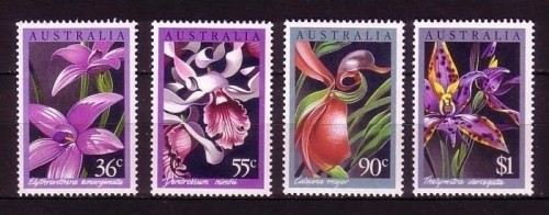 AUSTRALIEN MI-NR. 997-1000 POSTFRISCH(MINT) ORCHIDEEN 1986