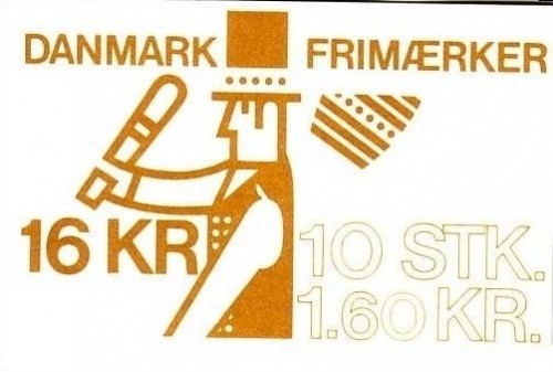 DÄNEMARK MH mit 10 x MI-NR. 730 POSTFRISCH(MINT) EUROPA 1981 FOLKLORE