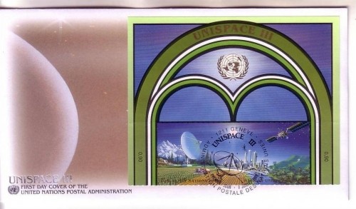 UNO GENF MI-NR. 373-374 FDC UNISPACE III 1999