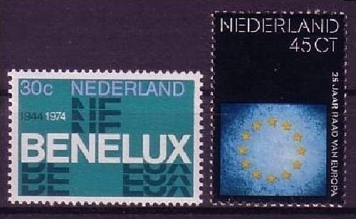 NIEDERLANDE MI-NR. 1035-1036 POSTFRISCH(MINT) MITLÄUFER 1974 BENELUX