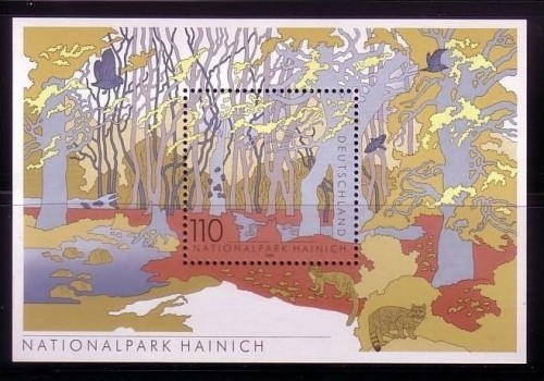 DEUTSCHLAND BLOCK 52 POSTFRISCH(MINT) NATIONAL- und NATURPARKS NATURPARK 2000 HAINICH