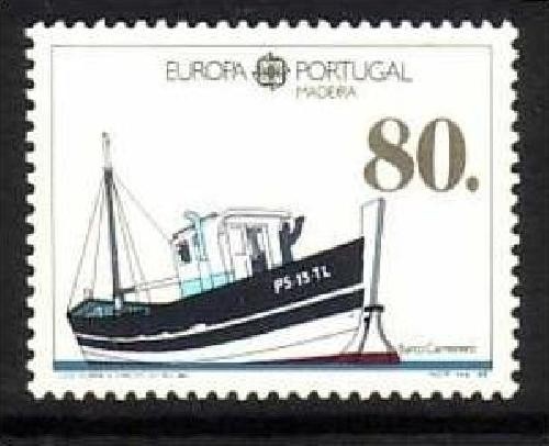 MADEIRA MI-NR. 118 b POSTFRISCH(MINT) EUROPA 1988 TRANSPORT- und KOMMUNIKATIONSMITTEL POSTSCHIFF
