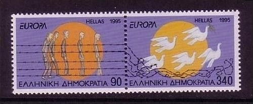 GRIECHENLAND MI-NR. 1874-1875 A POSTFRISCH(MINT) EUROPA 1995 FRIEDEN und FREIHEIT