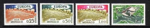 MONACO MI-NR. 695-698 POSTFRISCH(MINT) EUROPA 1962 BAUM