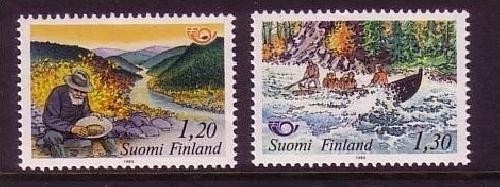 FINNLAND MI-NR. 922-923 POSTFRISCH(MINT) NORDEN 1983 - TOURISMUS GOLDWÄSCHER