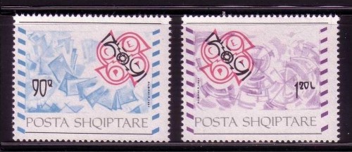ALBANIEN MI-NR. 2495-2496 POSTFRISCH(MINT) MITLÄUFER 1992 AUFNAHME IN DIE CEPT