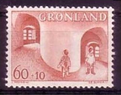 GRÖNLAND MI-NR. 70 POSTFRISCH(MINT) KINDERHILFE
