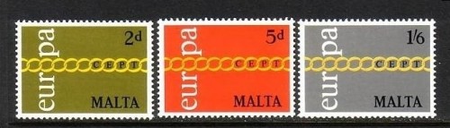 MALTA MI-NR. 422-424 POSTFRISCH(MINT) EUROPA 1971 KETTE