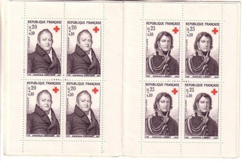 FRANKREICH MH mit MI-NR. 1494-1495 POSTFRISCH(MINT) ROTES KREUZ 1964