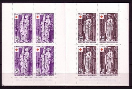 FRANKREICH MH mit MI-NR. 2001-2002 POSTFRISCH(MINT) ROTES KREUZ 1976