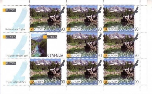 SLOWENIEN MI-NR. 259 POSTFRISCH(MINT) KLEINBOGEN EUROPA 1999 NATUR- und NATIONALPARKS