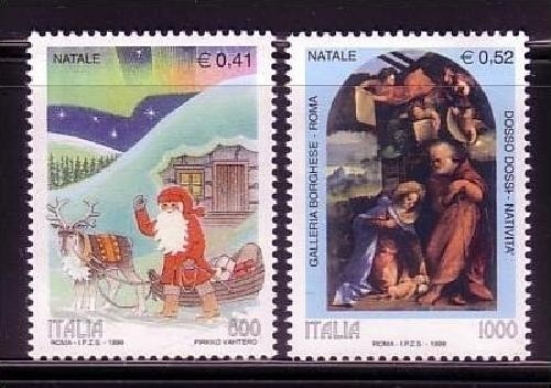 ITALIEN MI-NR. 2658-2659 POSTFRISCH(MINT) WEIHNACHTEN 1999 WEIHNACHTSMANN