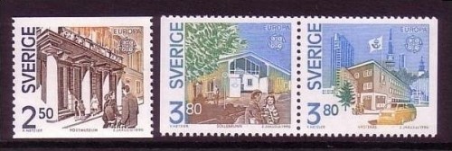 SCHWEDEN MI-NR. 1589-1591 POSTFRISCH(MINT) EUROPA 1990 POSTALISCHE EINRICHTUNGEN