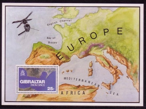 GIBRALTAR BLOCK 5 POSTFRISCH(MINT) STRASSE VON GIBRALTAR LANDKARTE 1978