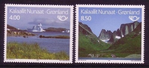 GRÖNLAND MI-NR. 260-261 POSTFRISCH(MINT) NORDEN 1995 TOURISMUS KÜSTEN- und GEBIRGSLANDSCHAFT