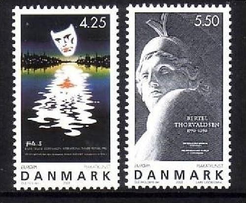 DÄNEMARK MI-NR. 1341-1342 POSTFRISCH(MINT) EUROPA 2003 PLAKATKUNST