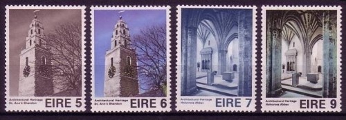 IRLAND MI-NR. 327-330 POSTFRISCH(MINT) MITLÄUFER 1975 EUROPÄISCHES DENKMALSCHUTZJAHR