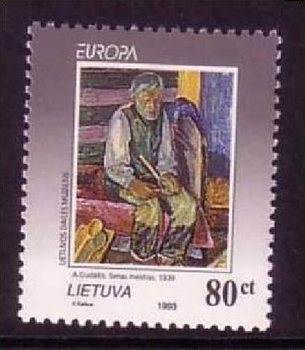 LITAUEN MI-NR. 544 POSTFRISCH(MINT) EUROPA 1993 - ZEITGENÖSSISCHE KUNST