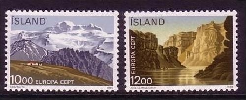 ISLAND MI-NR. 648-649 POSTFRISCH(MINT) EUROPA 1986 - NATUR- und UMWELTSCHUTZ BERGE
