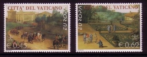 VATIKAN MI-NR. 1489-1490 POSTFRISCH(MINT) EUROPA 2004 FERIEN GEMÄLDE
