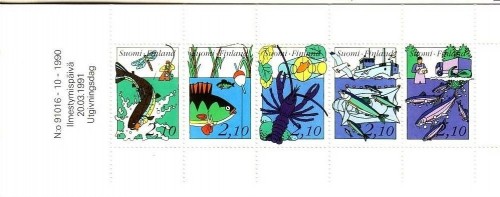 FINNLAND MH 27 POSTFRISCH(MINT) FISCHEREIBERATUNG - BARSCH, FORELLE, KREBS...