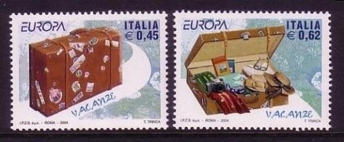 ITALIEN MI-NR. 2970-2971 POSTFRISCH(MINT) EUROPA 2004 FERIEN KOFFER