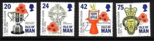 INSEL MAN MI-NR. 684-687 POSTFRISCH(MINT) ROYAL BRITISH LEGION 1996