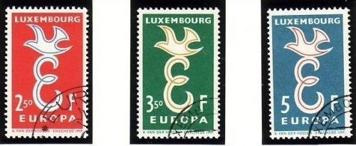 LUXEMBOURG MI-NR. 590-592 GESTEMPELT(USED) EUROPA 1958