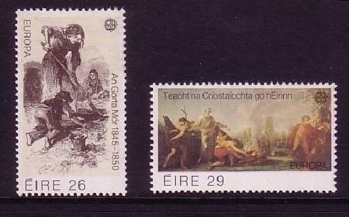 IRLAND MI-NR. 466-467 POSTFRISCH(MINT) EUROPA 1982 HISTORISCHE EREIGNISSE HUNGERSNOT