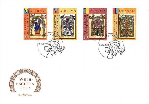 LIECHTENSTEIN MI-NR. 1141-1144 FDC WEIHNACHTEN 1996