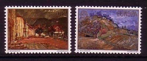 JUGOSLAWIEN MI-NR. 1684-1685 POSTFRISCH(MINT) EUROPA 1977 LANDSCHAFTEN GEMÄLDE