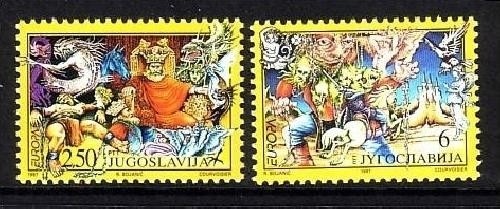 JUGOSLAWIEN MI-NR. 2821-2822 POSTFRISCH(MINT) EUROPA 1997 SAGEN und LEGENDEN