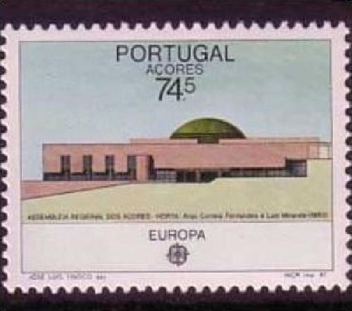 AZOREN MI-NR. 383 POSTFRISCH(MINT) EUROPA 1987 - MODERNE ARCHITEKTUR