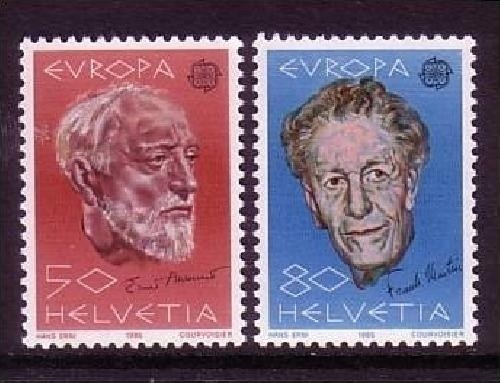SCHWEIZ MI-NR. 1294-1295 POSTFRISCH EUROPA 1985 JAHR DER MUSIK