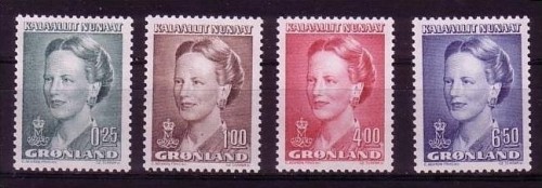 GRÖNLAND MI-NR. 201-204 POSTFRISCH(MINT) KÖNIGIN MARGRETHE II. 1990