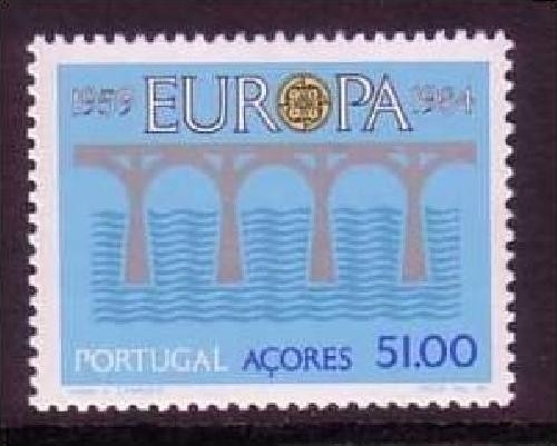 AZOREN MI-NR. 364 POSTFRISCH EUROPA 1984 BRÜCKE
