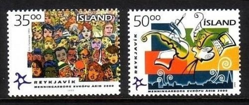 ISLAND MI-NR. 925-926 POSTFRISCH(MINT) MITLÄUFER 1999 KULTURHAUPTSTADT EUROPAS