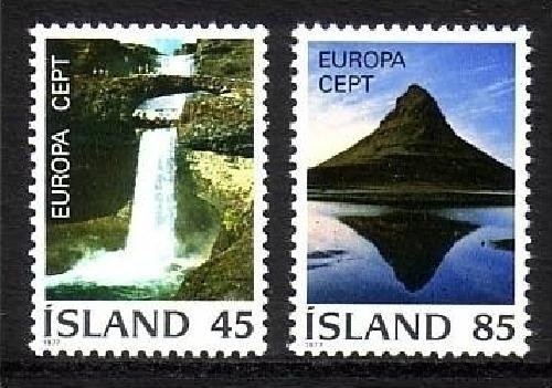 ISLAND MI-NR. 522-523 POSTFRISCH(MINT) EUROPA 1977 LANDSCHAFTEN