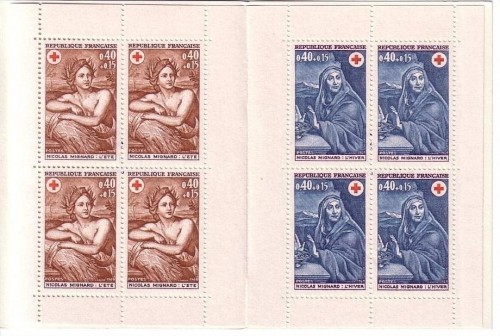 FRANKREICH MH mit MI-NR. 1692-1693 POSTFRISCH(MINT) ROTES KREUZ 1969