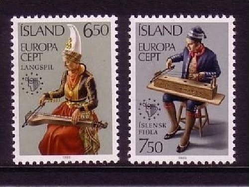 ISLAND MI-NR. 632-633 POSTFRISCH EUROPA 1985 JAHR DER MUSIK