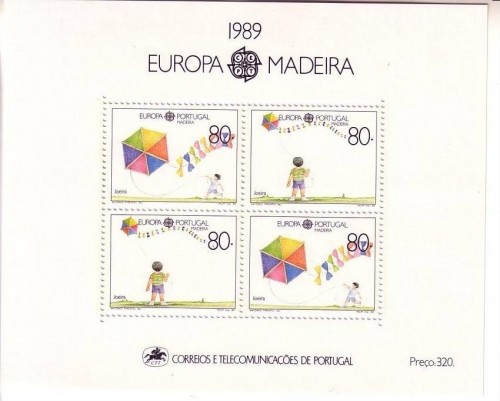 MADEIRA BLOCK 10 POSTFRISCH(MINT) EUROPA 1989 - KINDERSPIELE