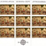 JUGOSLAWIEN MI-NR. 1883-1884 POSTFRISCH(MINT) KLEINBOGENSATZ EUROPA 1981 - FOLKLORE