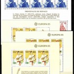 EUROPA CEPT JAHRGANG 1985 POSTFRISCH MIT 4 BLÖCKEN JAHR DER MUSIK