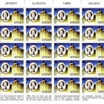 JERSEY MI-NR. 347-349 POSTFRISCH(MINT) KLEINBOGENSATZ EUROPA 1985 JAHR DER MUSIK