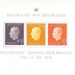 BELGIEN BLOCK 44-45 POSTFRISCH(MINT) KÖNIG BAUDOUIN 1976