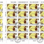 GUERNSEY MI-NR. 549-552 GESTEMPELT KLEINBOGEN EUROPA 1992 ENTDECKUNG AMERIKAS