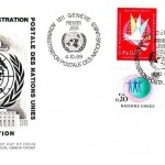 UNO GENF MI-NR. 1-8 FDC FREIMARKE UNO GEBÄUDE FLAGGE EMBLEM 1969