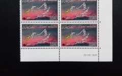 BOSNIEN HERZEGOWINA MI-NR. 24 POSTFRISCH(MINT) 4er BLOCK EUROPA 1995 FRIEDEN FREIHEIT TAUBE